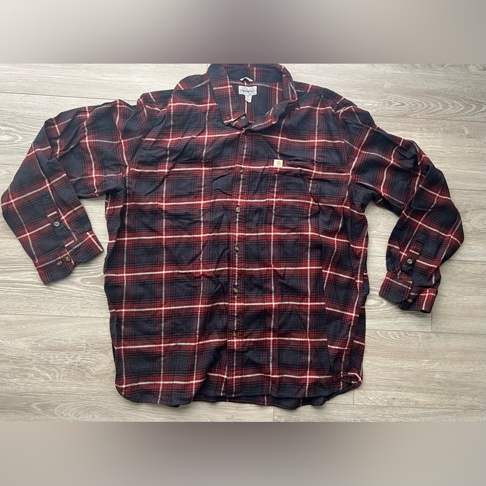 Carhartt Flannel Button Up Shirt XXL